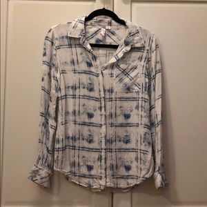 Tie dye button down shirt